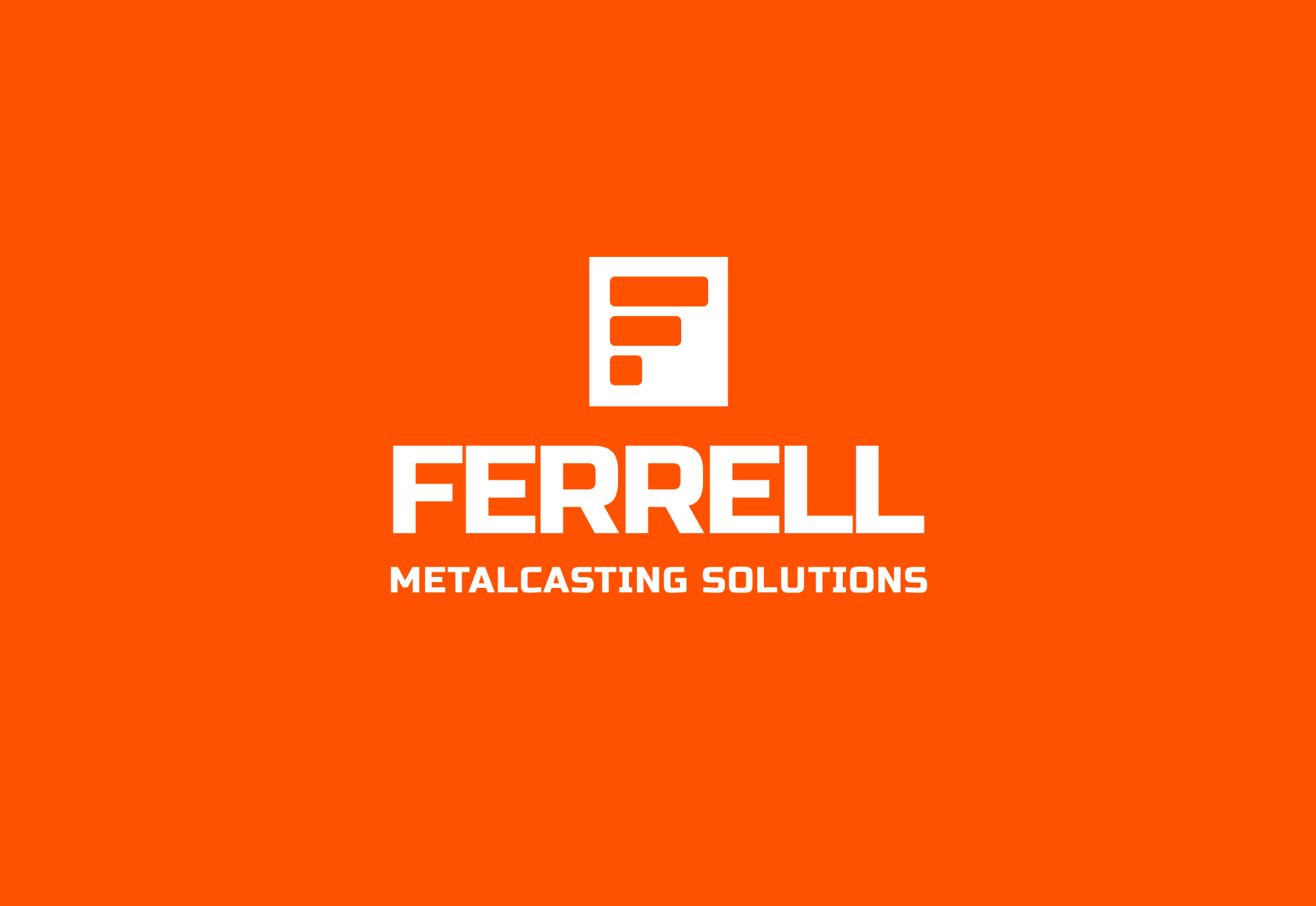 Ferrell logo in reversed white