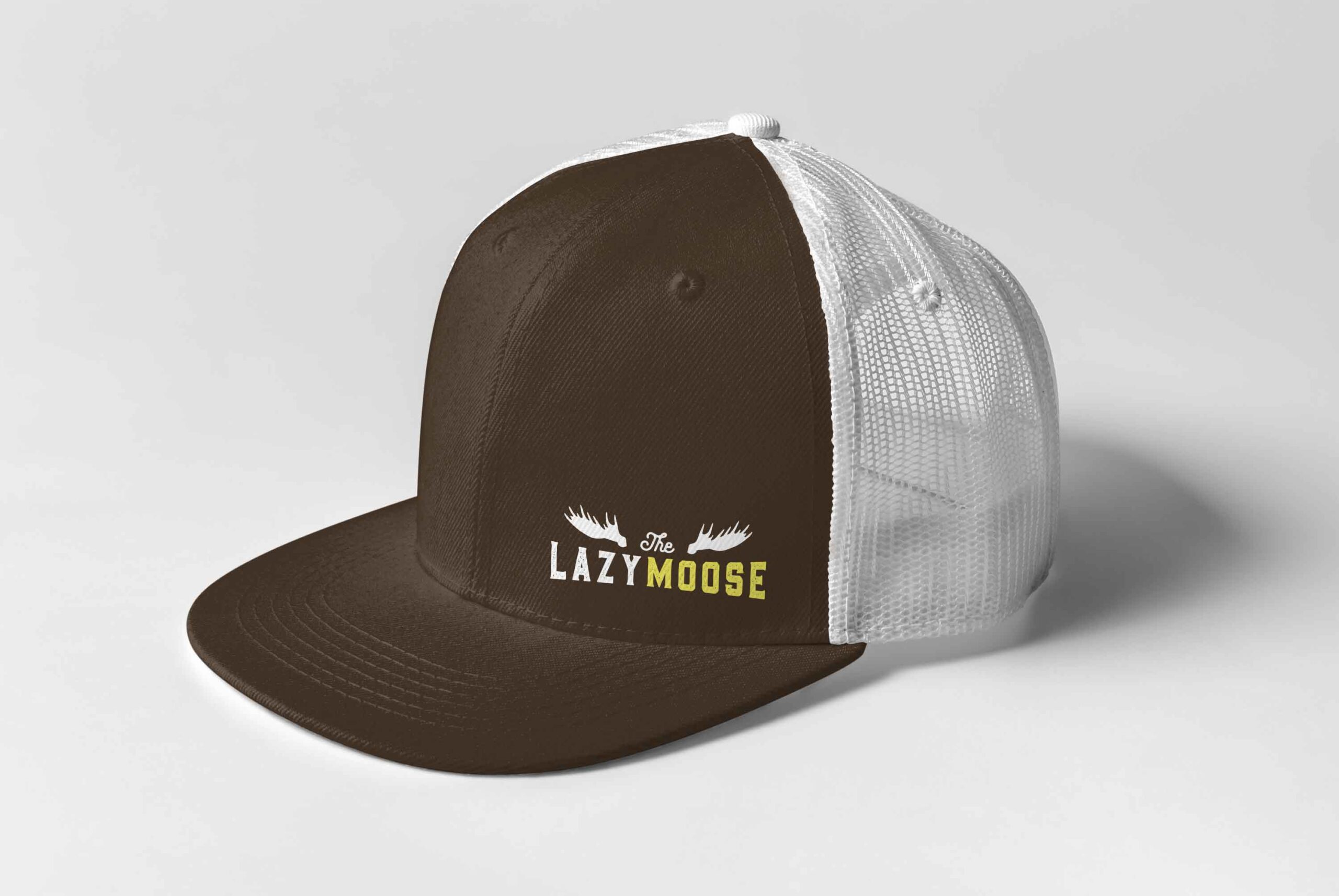 Lazy Moose logo on cap