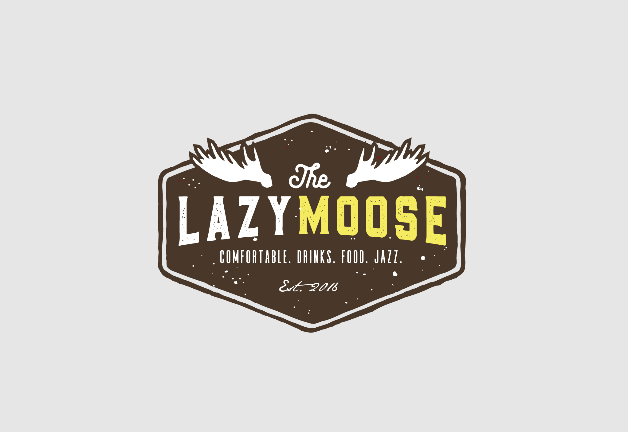 Lazy Moose logo design