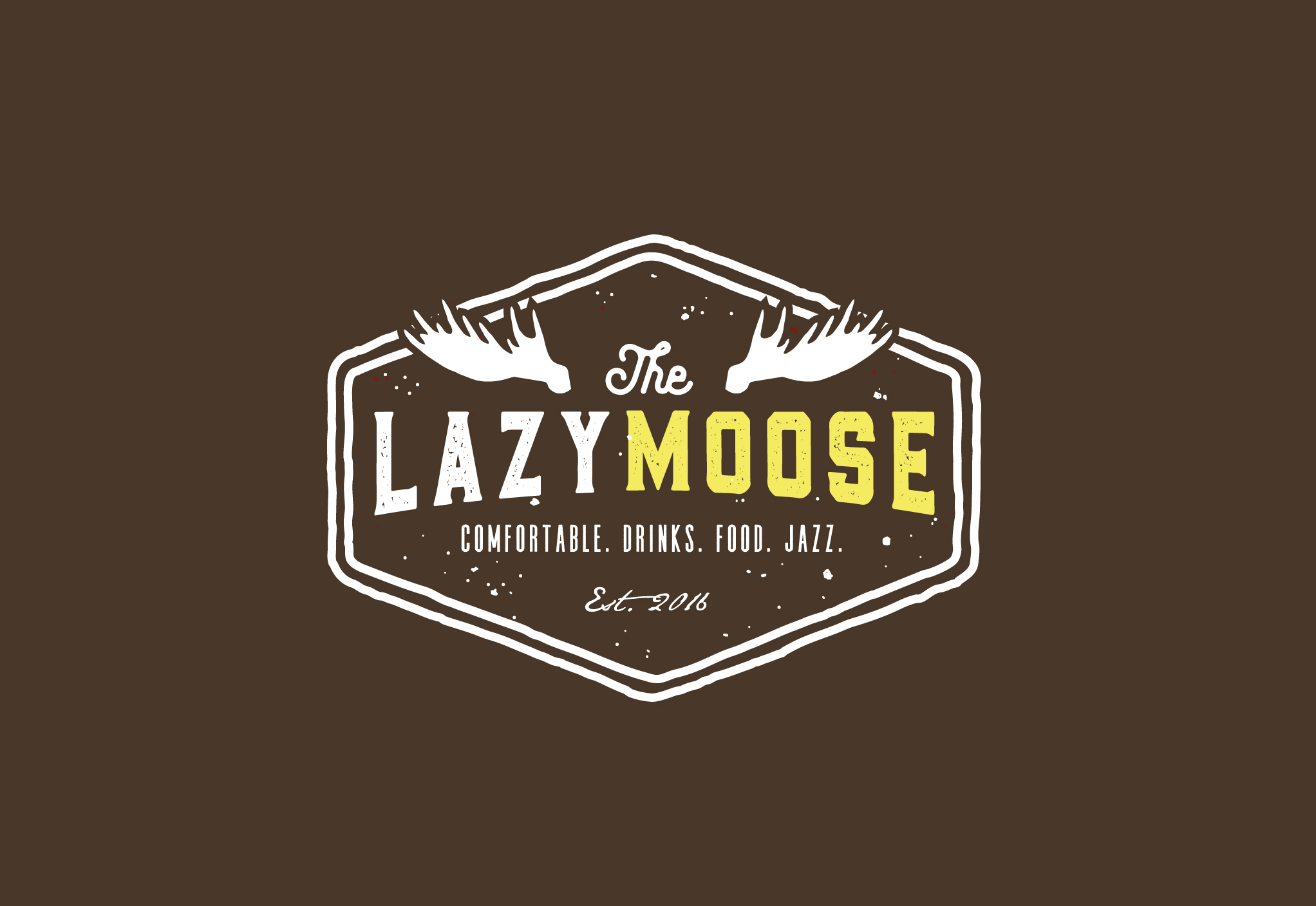 The Lazy Moose Logo Design