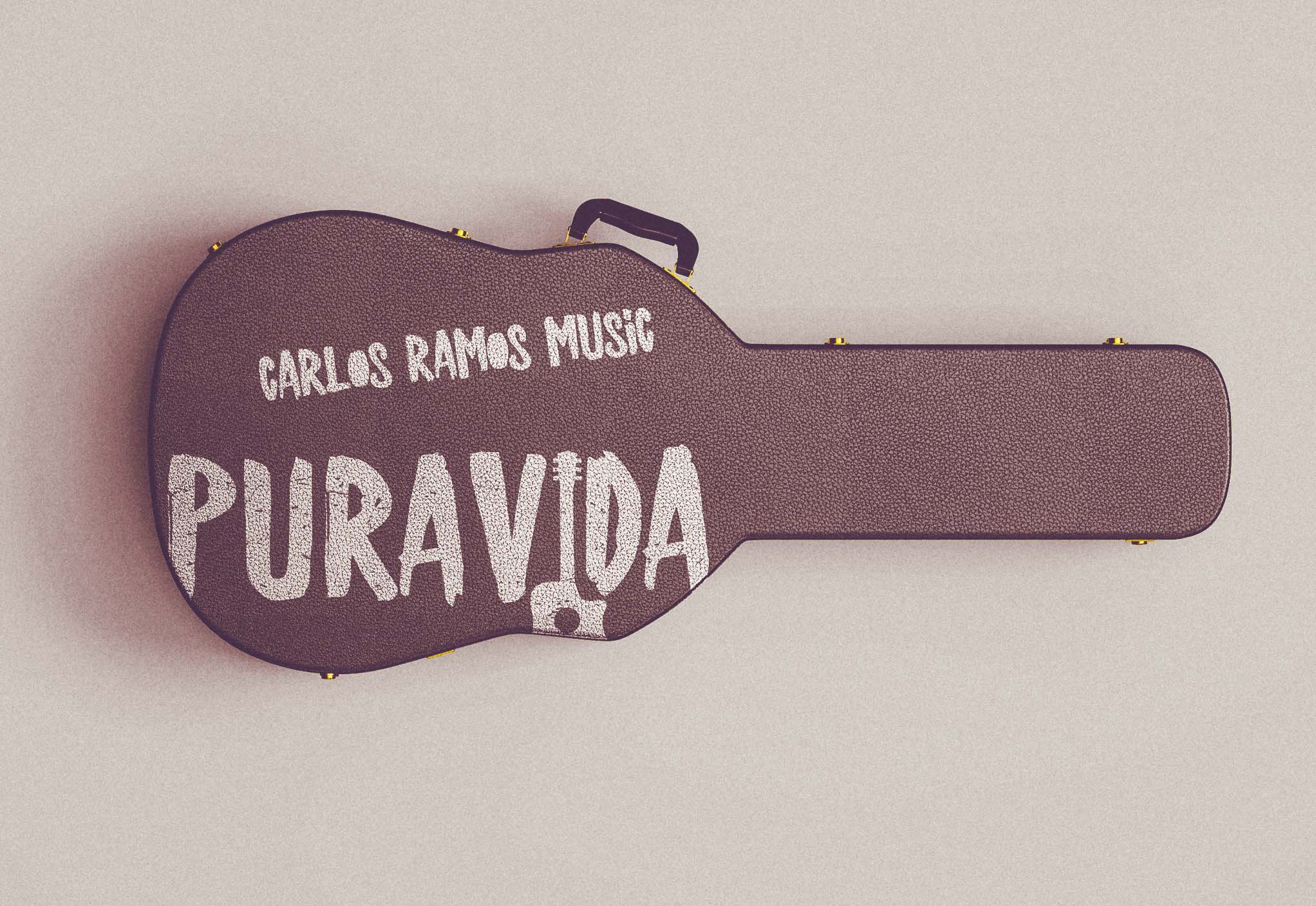 Carlos Ramos logo guitar case