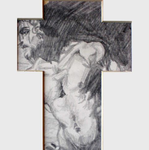 Study of Christ at the Column by Carravagio