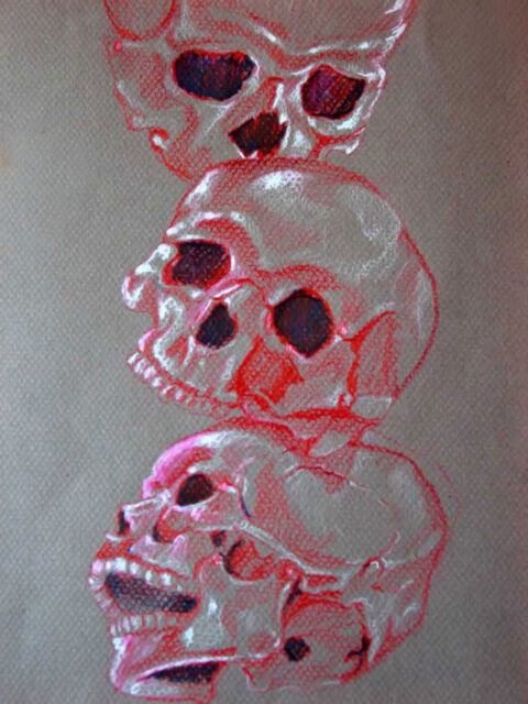 Study of Falling Skulls