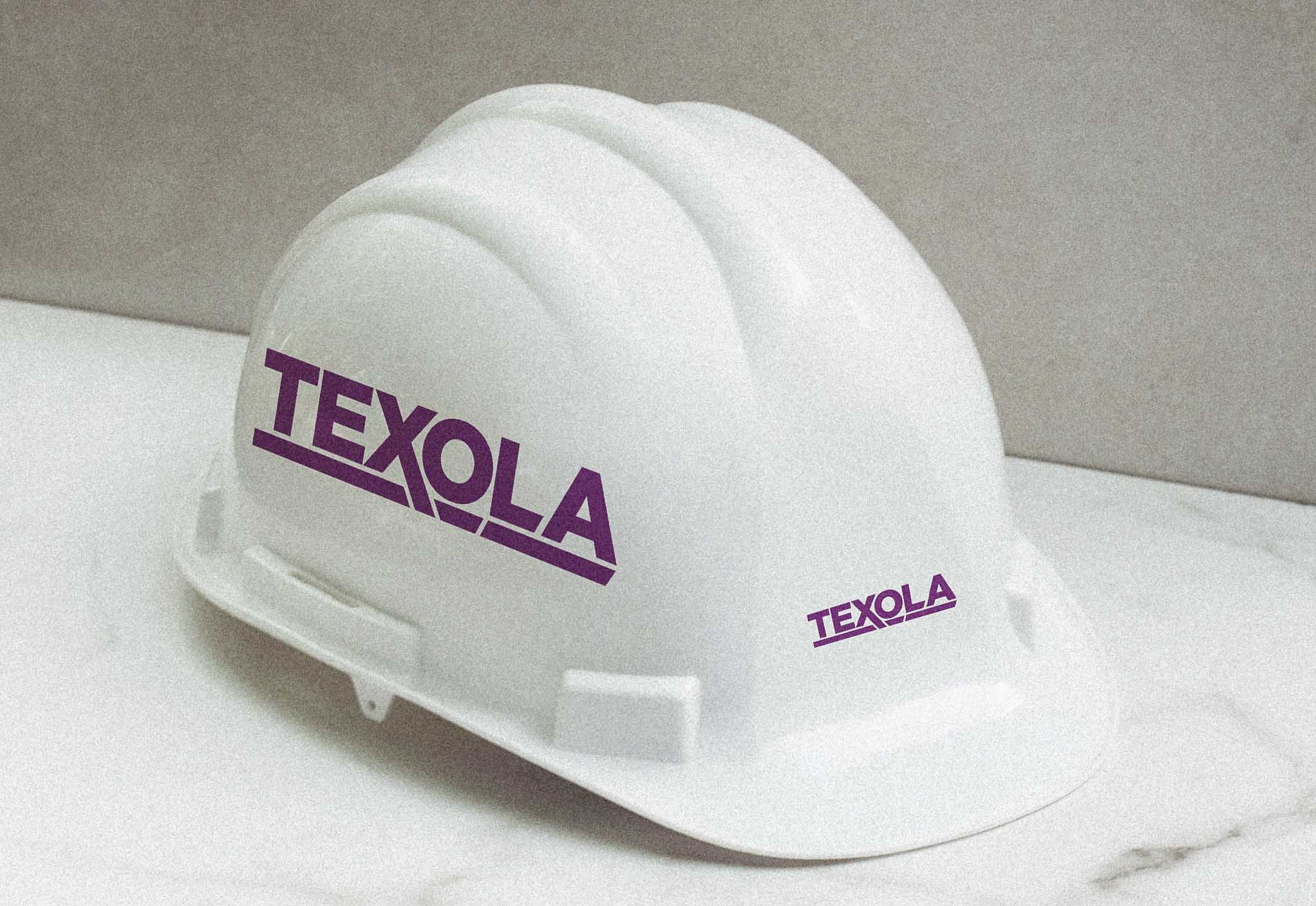 TEXOLA safety helmet with logo